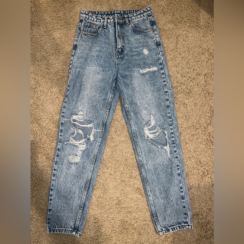 Shein Light washed Mom jeans